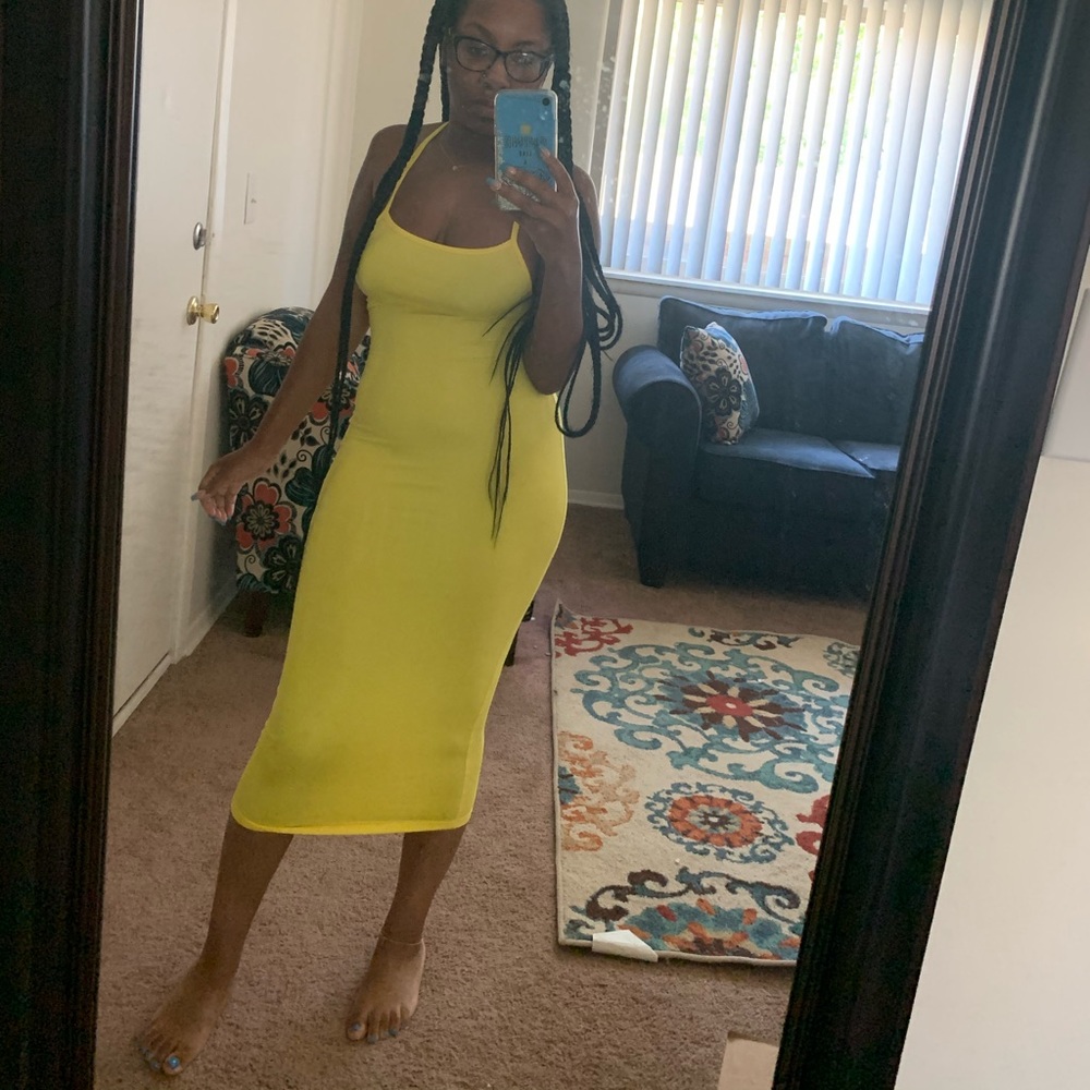 Yellow Midi Dress
